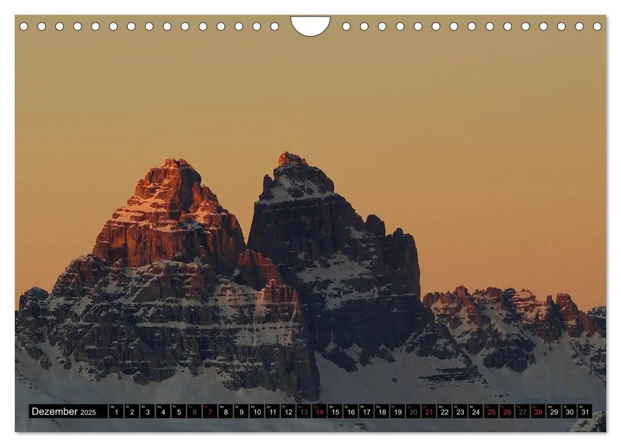 Bild: 9783435627851 | Die Drei Zinnen - Unesco Weltnaturerbe (Wandkalender 2025 DIN A4...