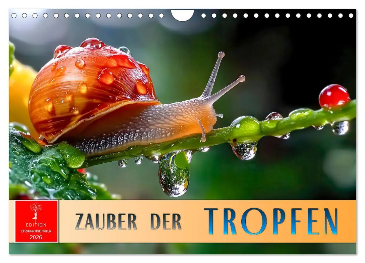 Cover: 9783457267851 | Zauber der Tropfen (Wandkalender 2026 DIN A4 quer), CALVENDO...