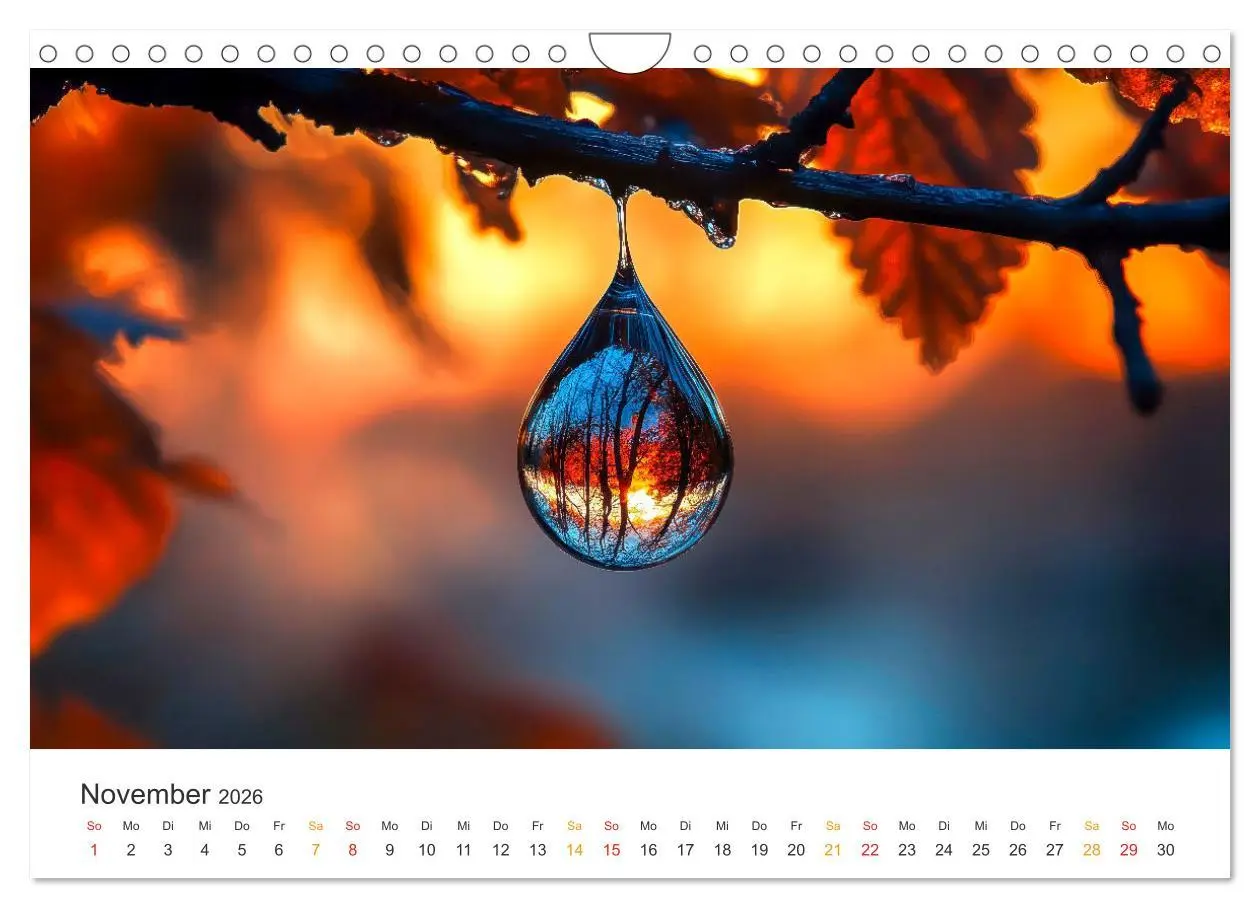 Bild: 9783457267851 | Zauber der Tropfen (Wandkalender 2026 DIN A4 quer), CALVENDO...