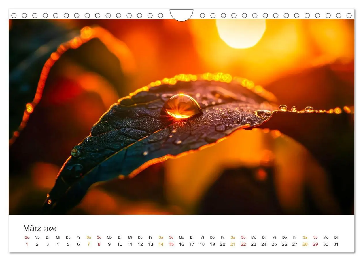 Bild: 9783457267851 | Zauber der Tropfen (Wandkalender 2026 DIN A4 quer), CALVENDO...