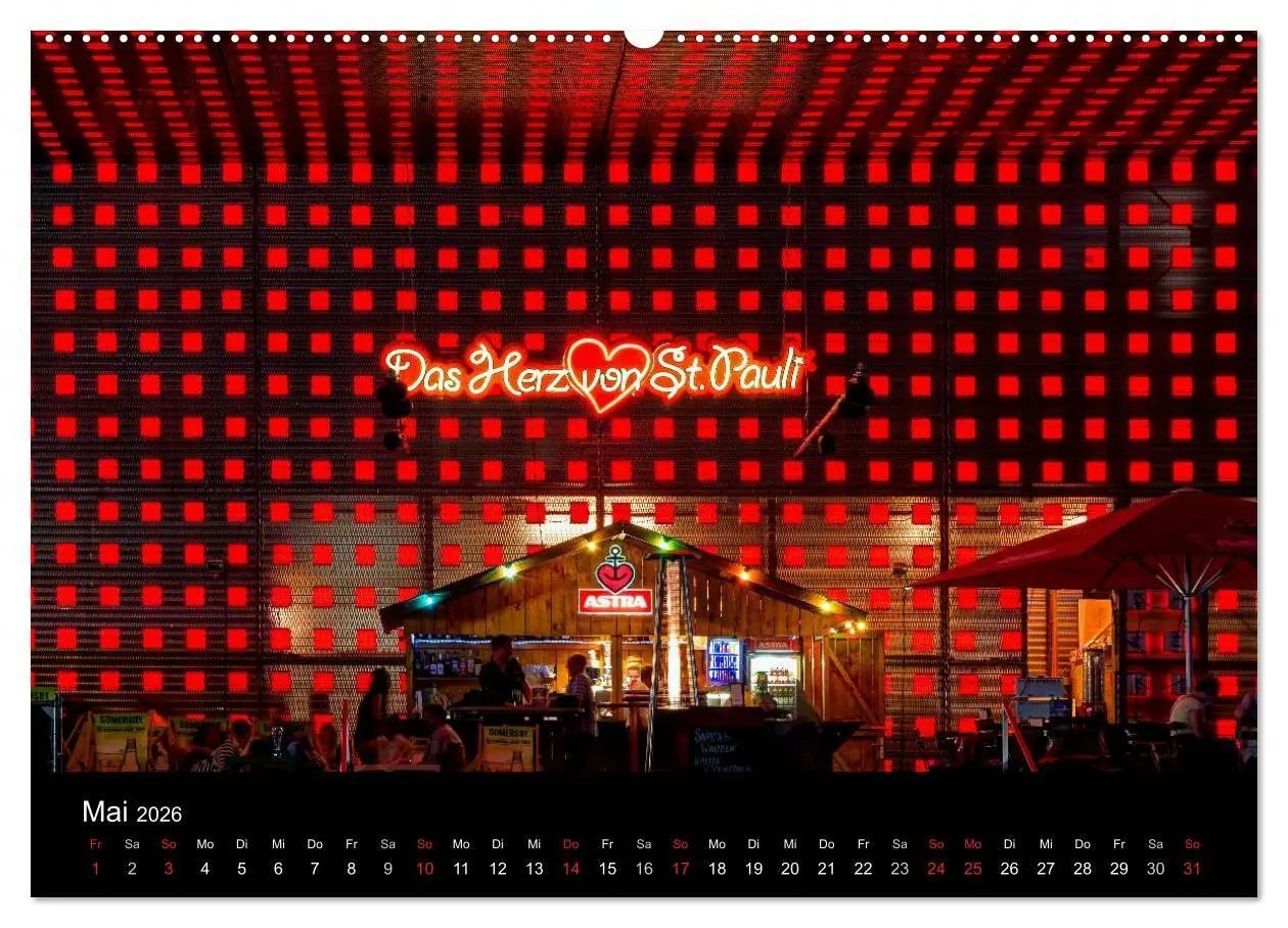 Bild: 9783516047851 | Hamburg - Lichter der Nacht (hochwertiger Premium Wandkalender 2026...