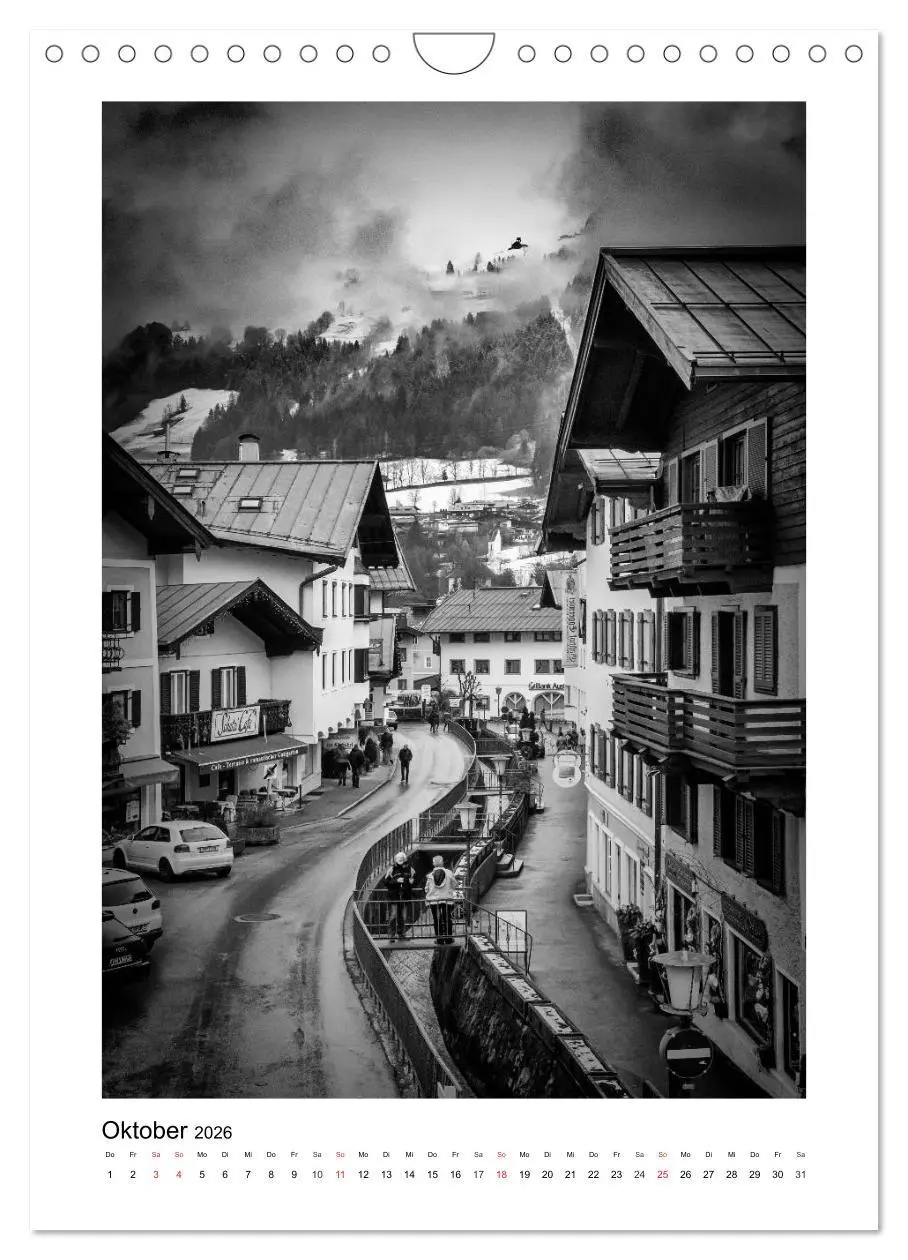 Bild: 9783516427851 | Kitzbühel Monochrom (Wandkalender 2026 DIN A4 hoch), CALVENDO...