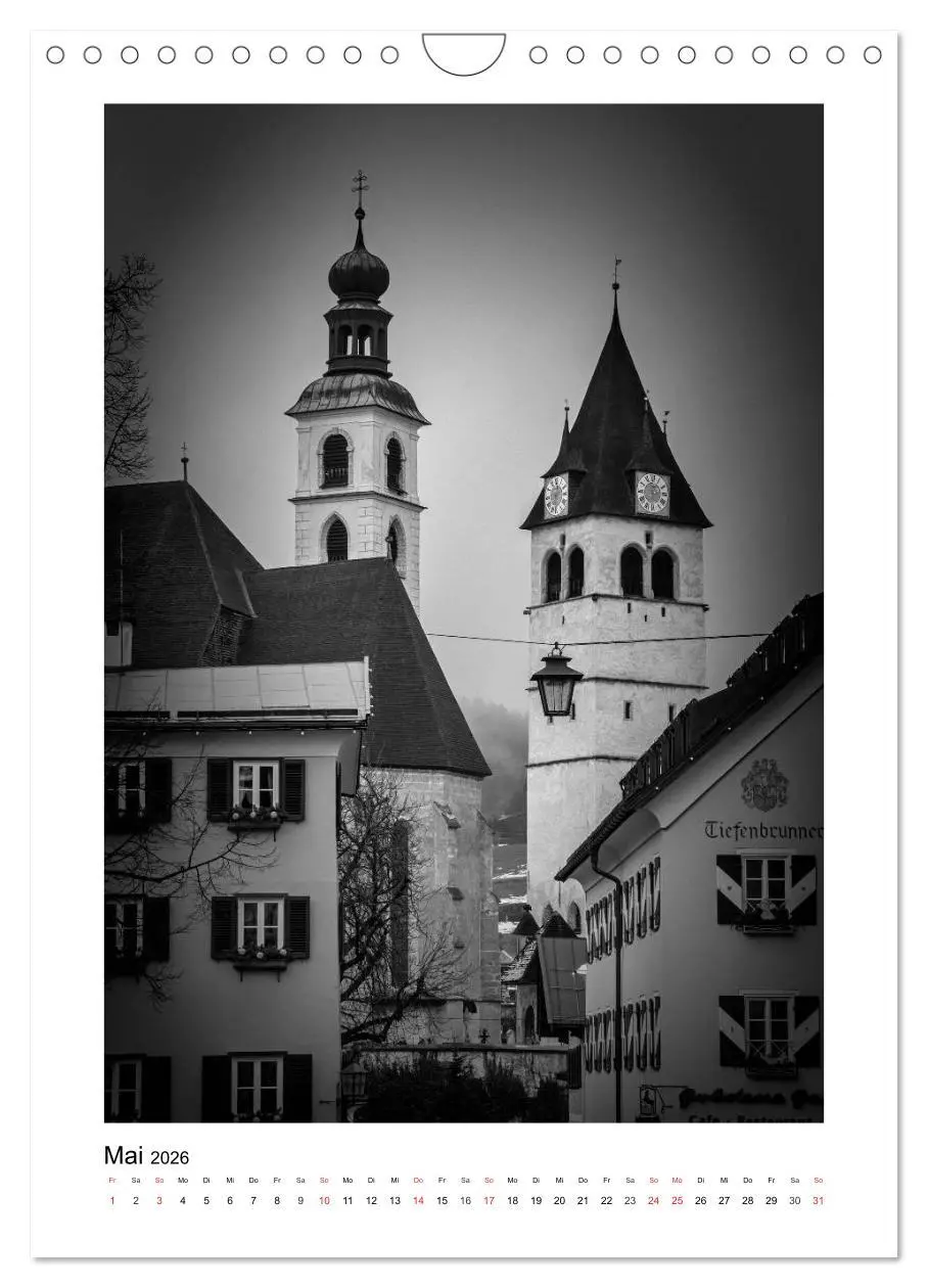 Bild: 9783516427851 | Kitzbühel Monochrom (Wandkalender 2026 DIN A4 hoch), CALVENDO...