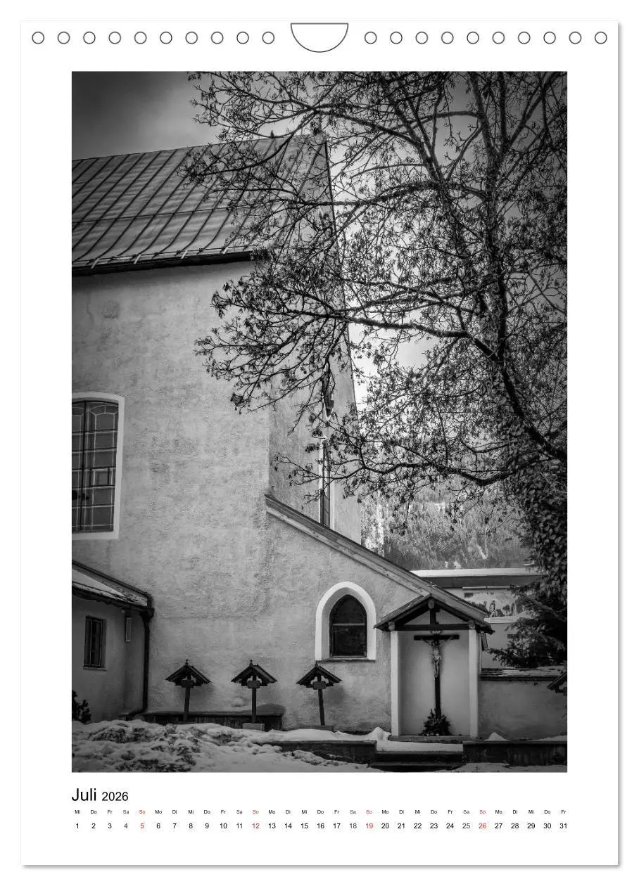 Bild: 9783516427851 | Kitzbühel Monochrom (Wandkalender 2026 DIN A4 hoch), CALVENDO...