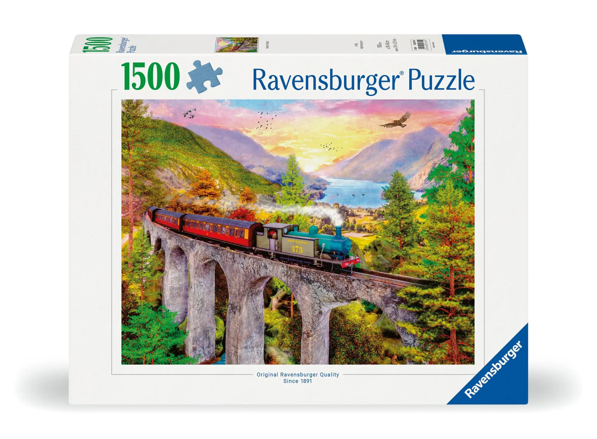 Cover: 4005555007951 | Erwachsenenpuzzle 1500 Teile - Zugfahrt im Herbst | Spiel | 12000795