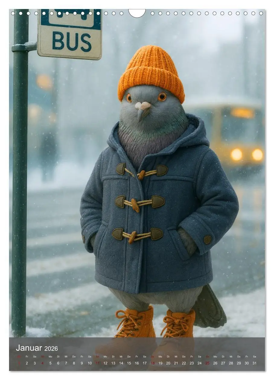 Bild: 9783516657951 | Stadttauben - Urban. Cool. Ziemlich unterschätzt. (Wandkalender...