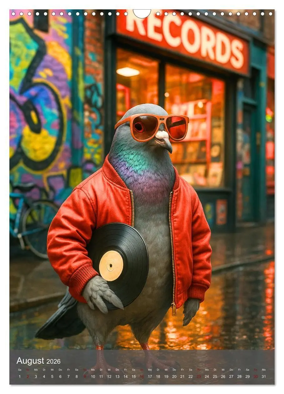 Bild: 9783516657951 | Stadttauben - Urban. Cool. Ziemlich unterschätzt. (Wandkalender...