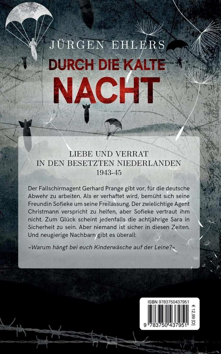 Rückseite: 9783750437951 | Durch die kalte Nacht | Jürgen Ehlers | Taschenbuch | 424 S. | Deutsch