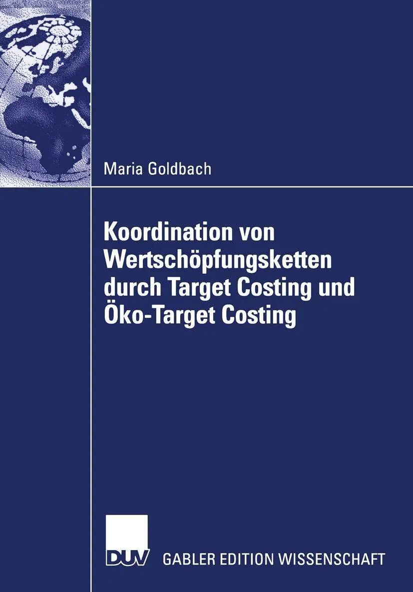 Cover: 9783824477951 | Koordination von Wertschöpfungsketten durch Target Costing und...