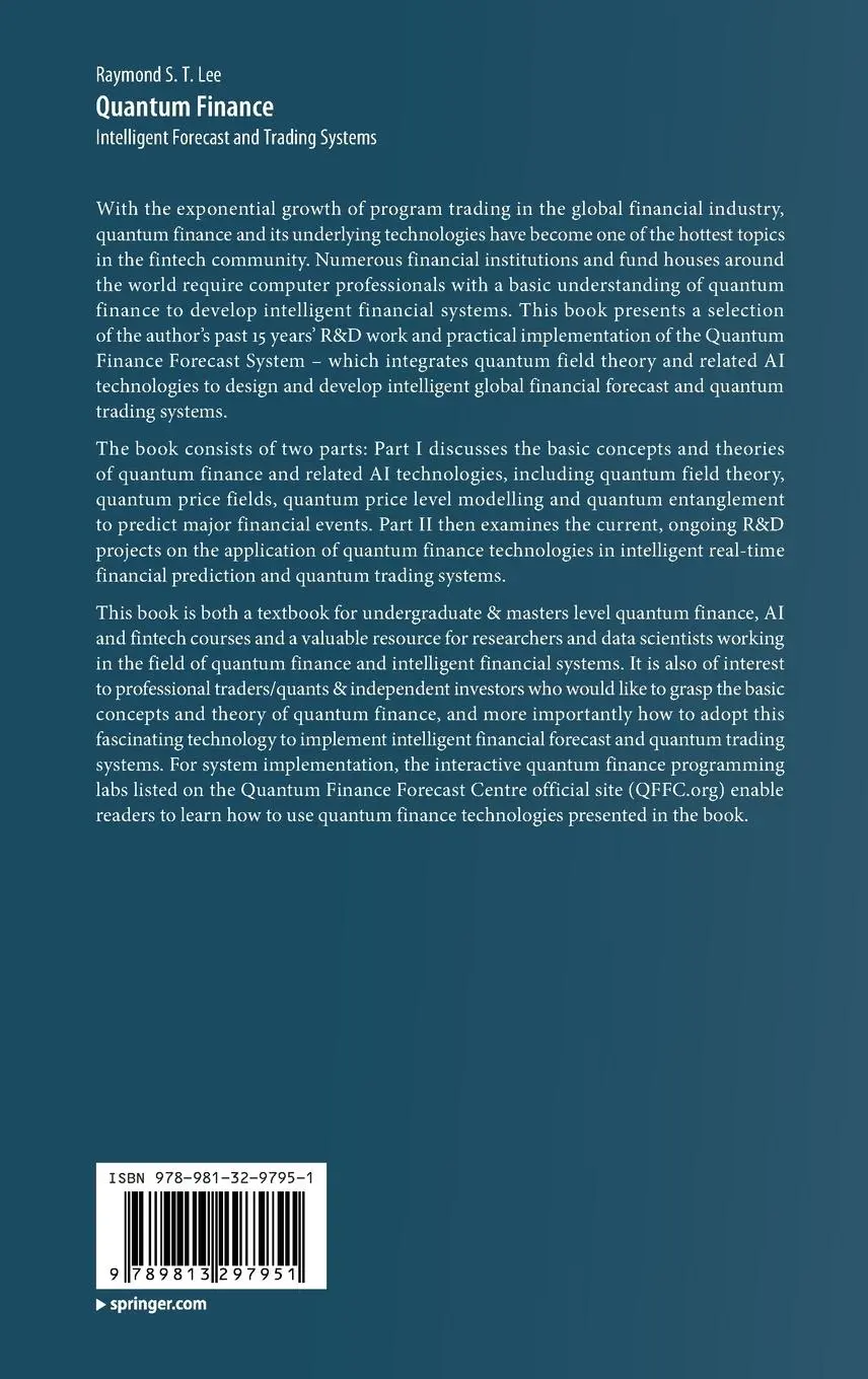 Rückseite: 9789813297951 | Quantum Finance | Intelligent Forecast and Trading Systems | Lee
