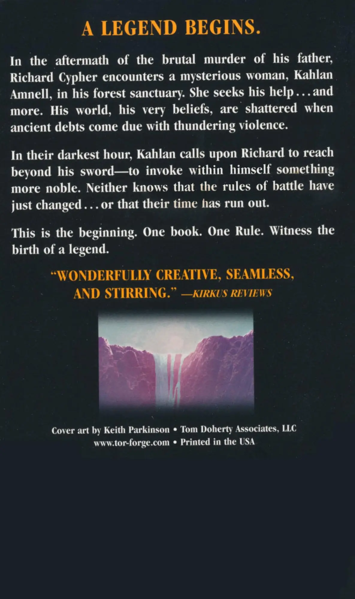 Rückseite: 9780812548051 | Sword of Truth 01. Wizard's First Rule | Terry Goodkind | Taschenbuch