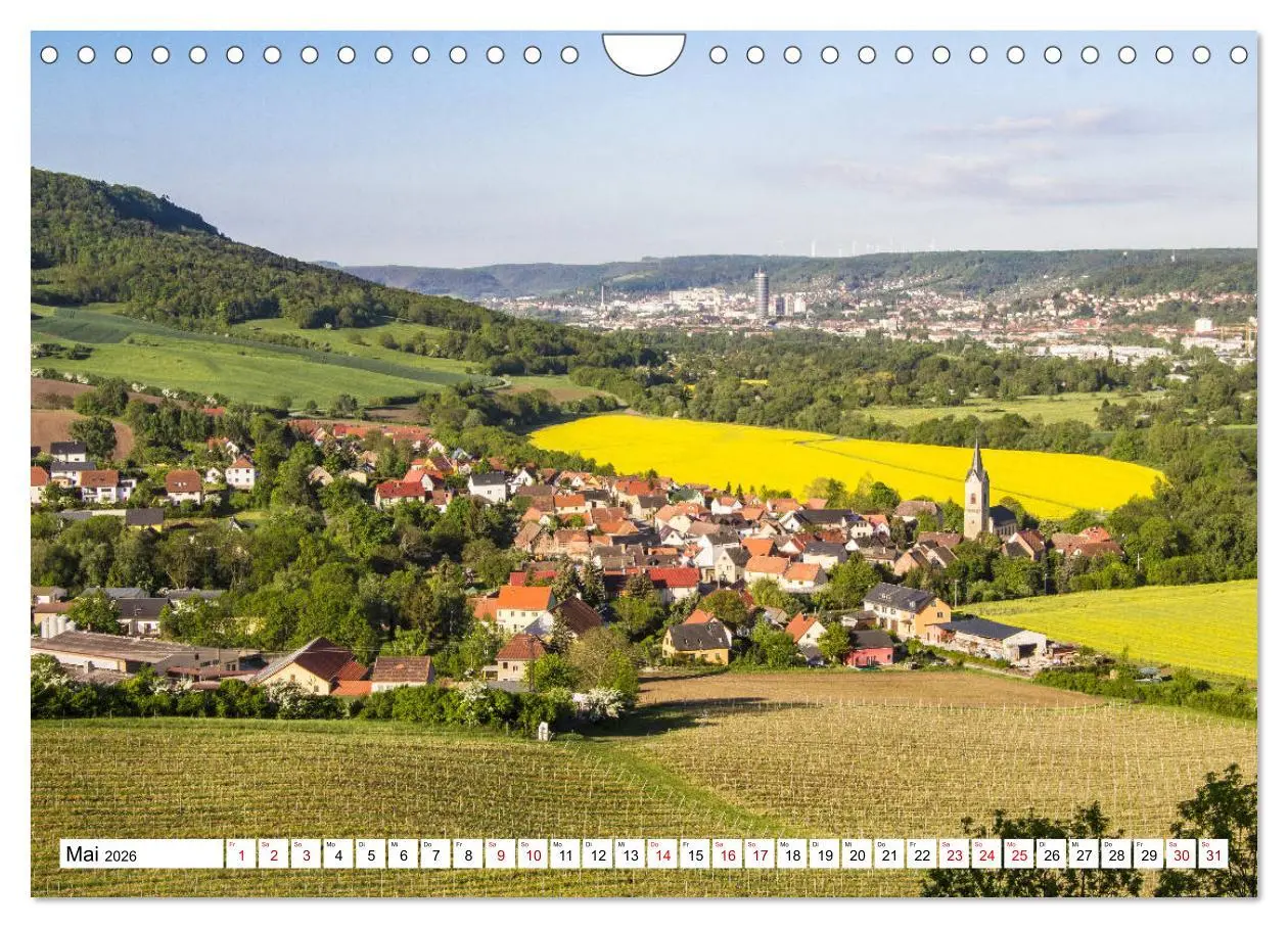 Bild: 9783457908051 | Weinberge um Jena (Wandkalender 2026 DIN A4 quer), CALVENDO...