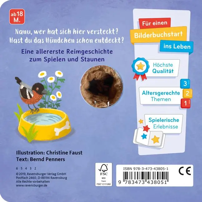 Bild: 9783473438051 | Mein liebstes Fingerpuppenbuch: Hallo, kleiner Hund! | Bernd Penners
