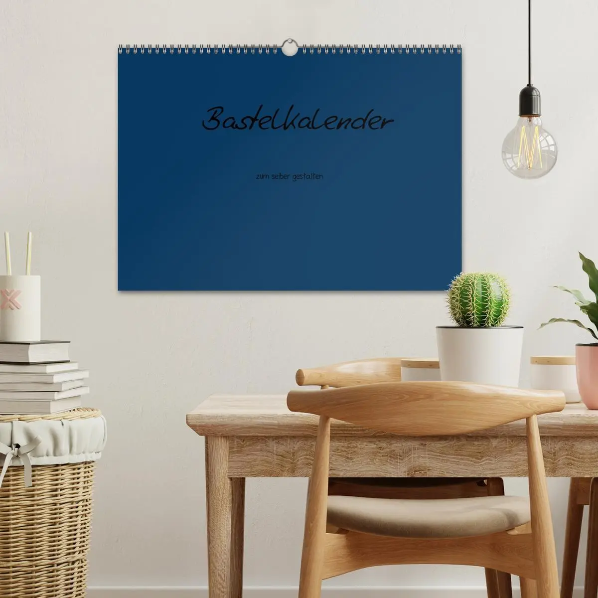 Bild: 9783516168051 | Bastelkalender - Dunkelblau (Wandkalender 2026 DIN A3 quer),...