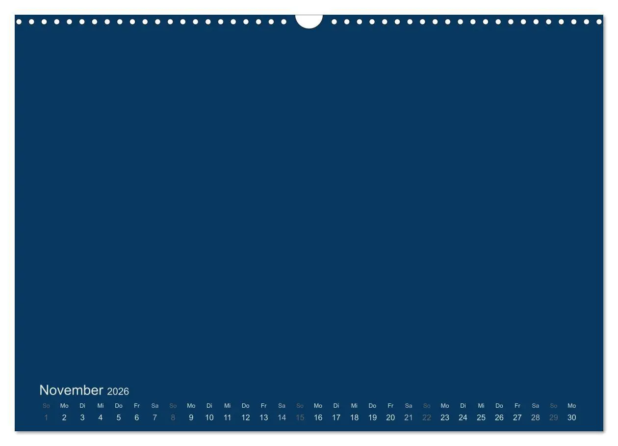 Bild: 9783516168051 | Bastelkalender - Dunkelblau (Wandkalender 2026 DIN A3 quer),...