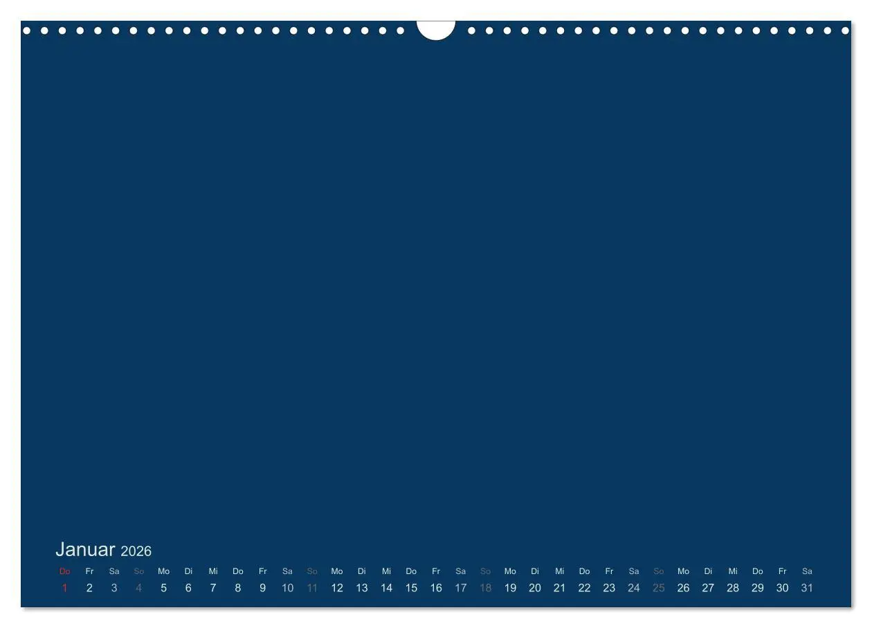 Bild: 9783516168051 | Bastelkalender - Dunkelblau (Wandkalender 2026 DIN A3 quer),...