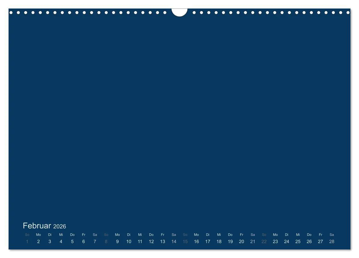 Bild: 9783516168051 | Bastelkalender - Dunkelblau (Wandkalender 2026 DIN A3 quer),...