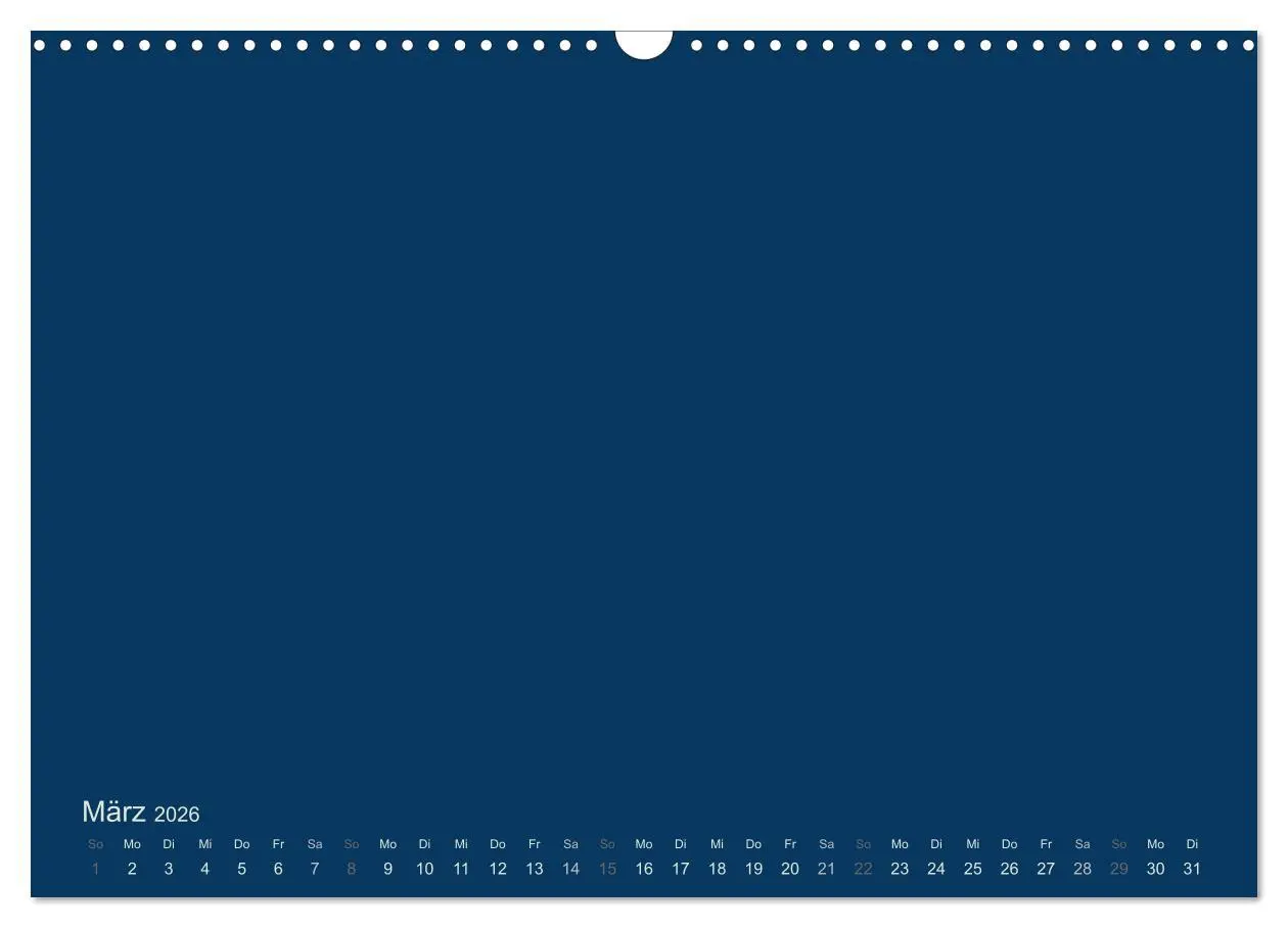 Bild: 9783516168051 | Bastelkalender - Dunkelblau (Wandkalender 2026 DIN A3 quer),...