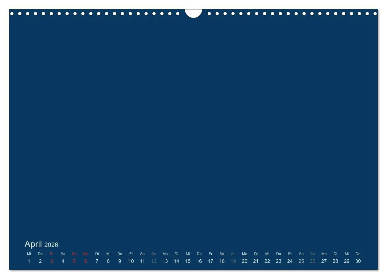 Bild: 9783516168051 | Bastelkalender - Dunkelblau (Wandkalender 2026 DIN A3 quer),...