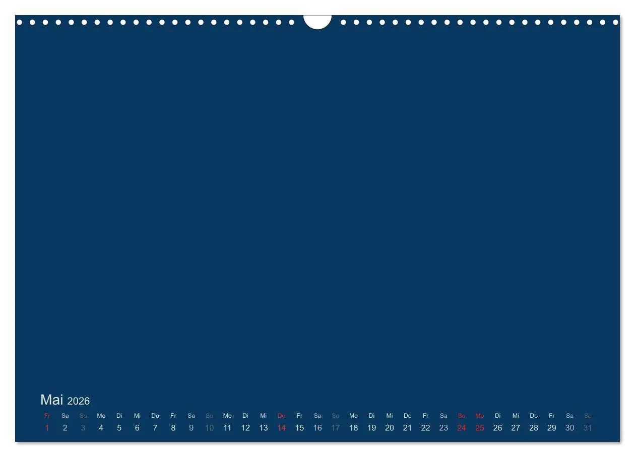 Bild: 9783516168051 | Bastelkalender - Dunkelblau (Wandkalender 2026 DIN A3 quer),...