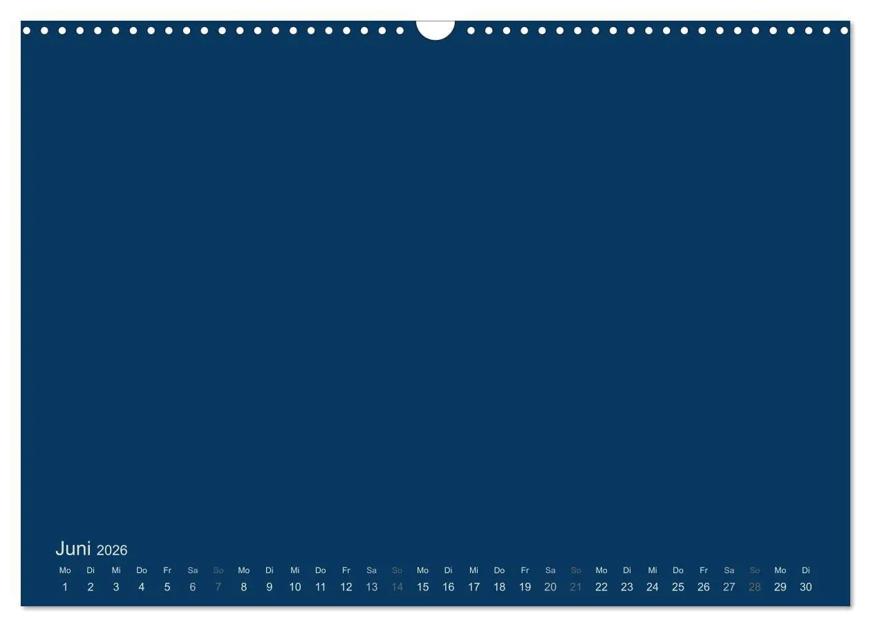 Bild: 9783516168051 | Bastelkalender - Dunkelblau (Wandkalender 2026 DIN A3 quer),...