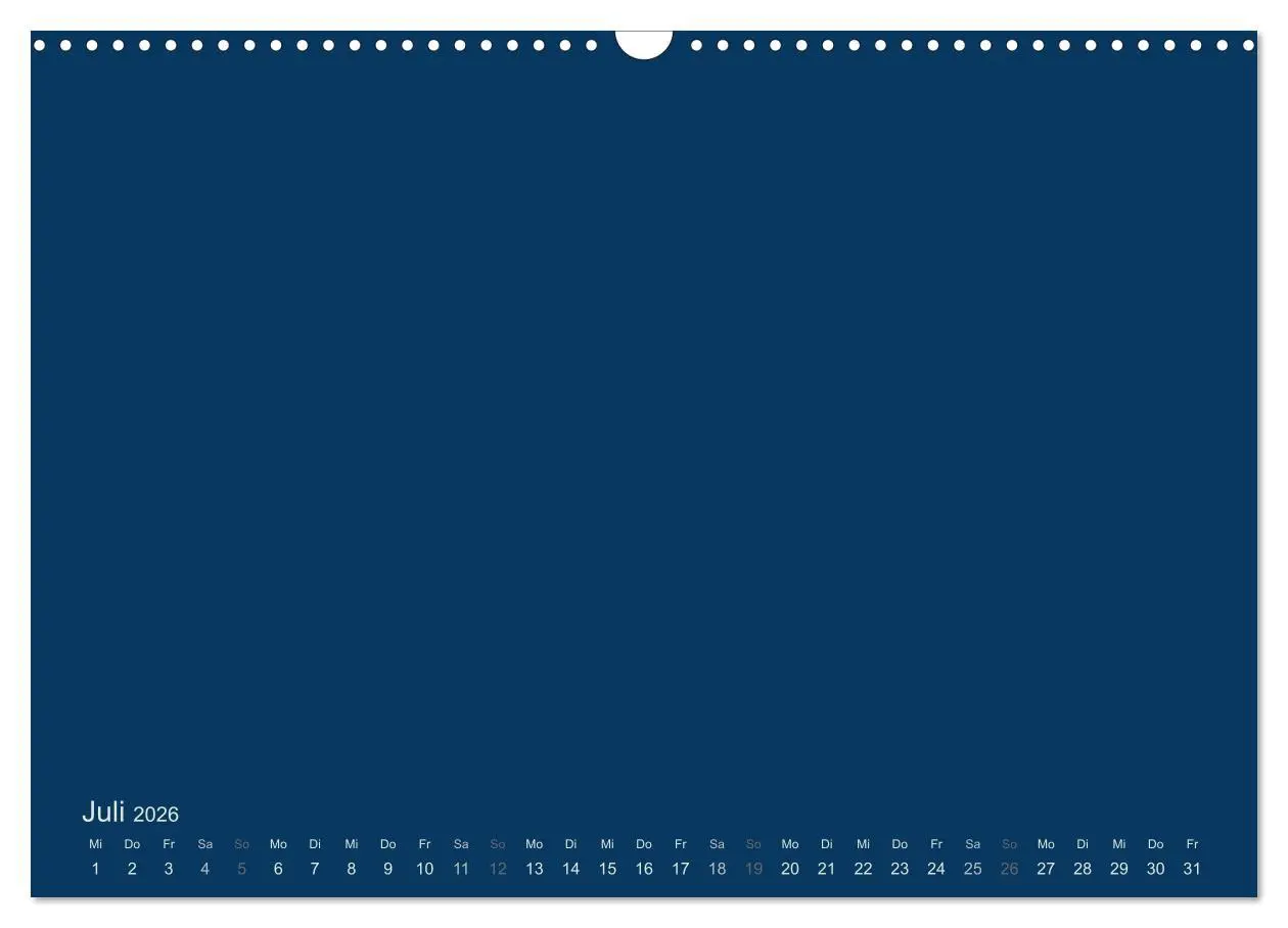 Bild: 9783516168051 | Bastelkalender - Dunkelblau (Wandkalender 2026 DIN A3 quer),...