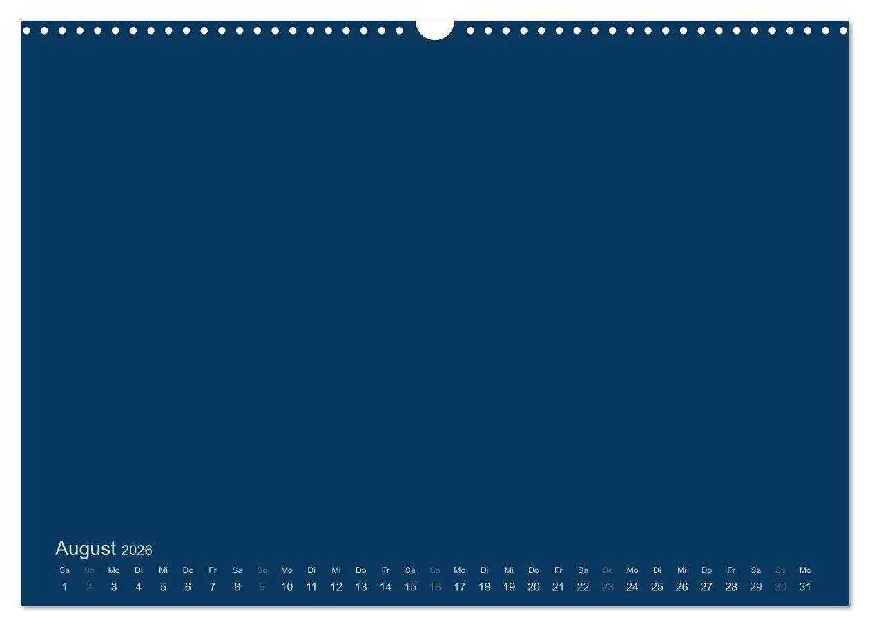 Bild: 9783516168051 | Bastelkalender - Dunkelblau (Wandkalender 2026 DIN A3 quer),...