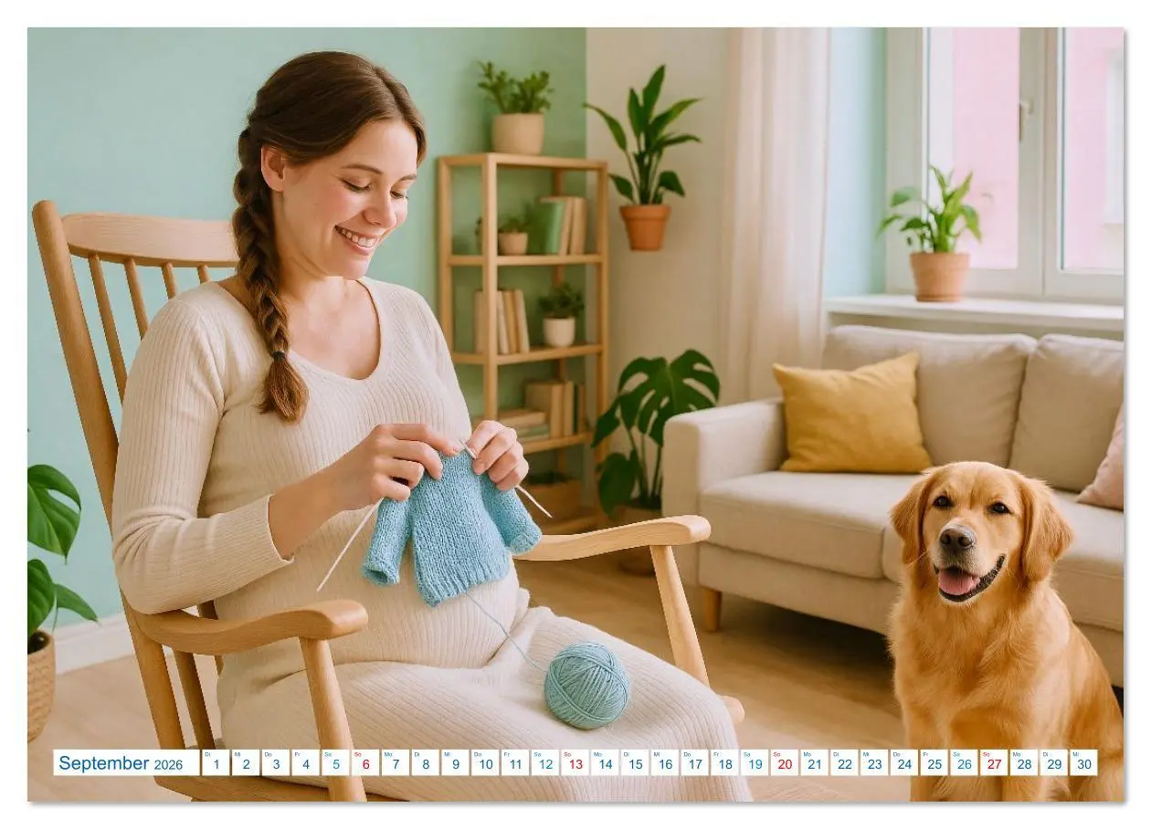 Bild: 9783516618051 | Stricken und Wolle (Wandkalender 2026 DIN A2 quer), CALVENDO...