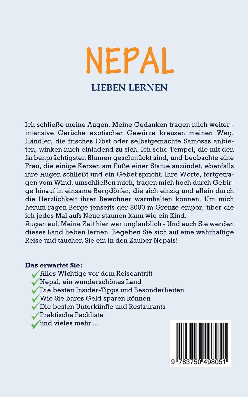 Rückseite: 9783750498051 | Nepal lieben lernen: Der perfekte Reiseführer für einen...