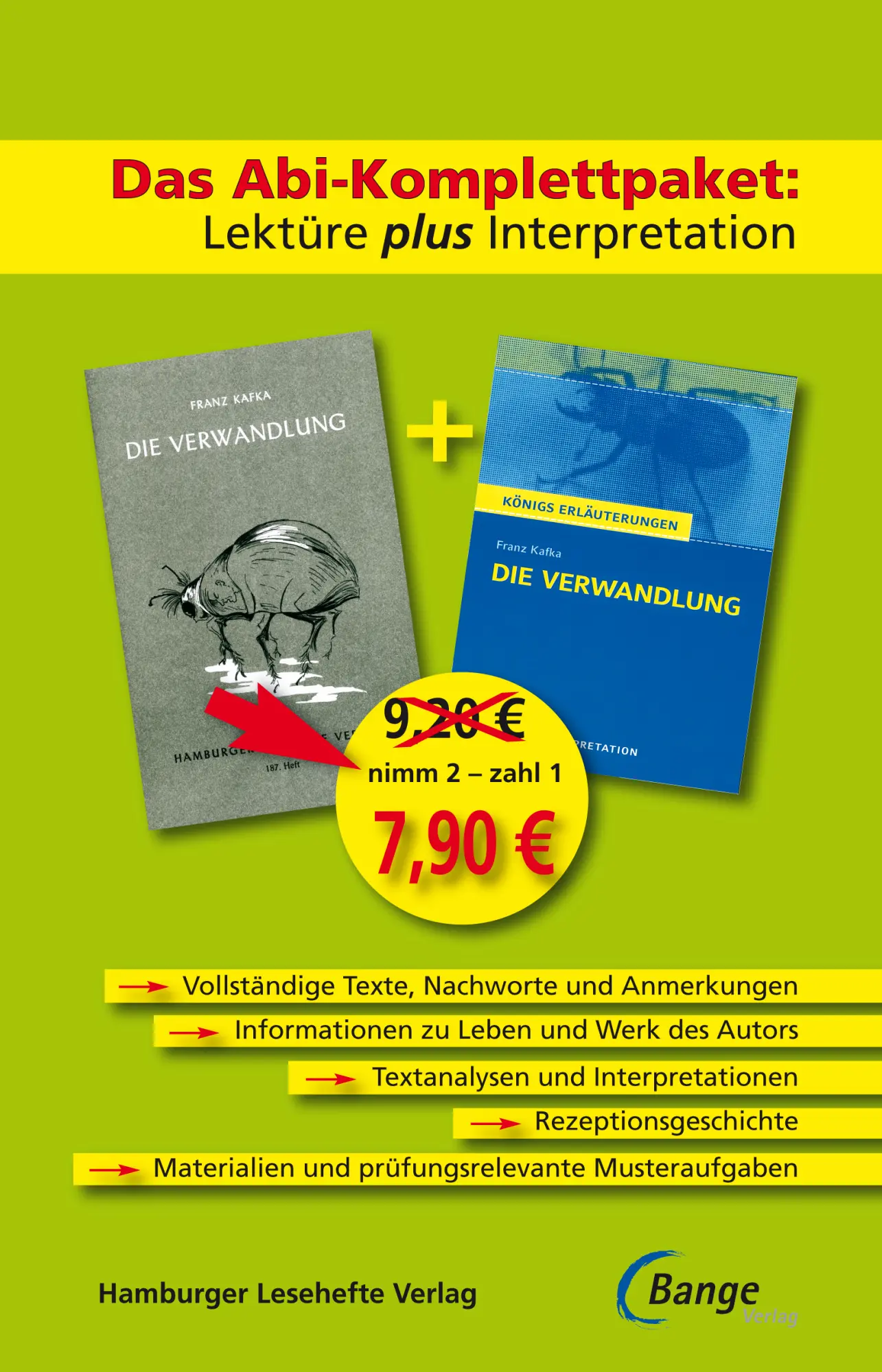 Cover: 9783804498051 | Die Verwandlung – Das Abi-Komplettpaket: Lektüre plus Interpretation.
