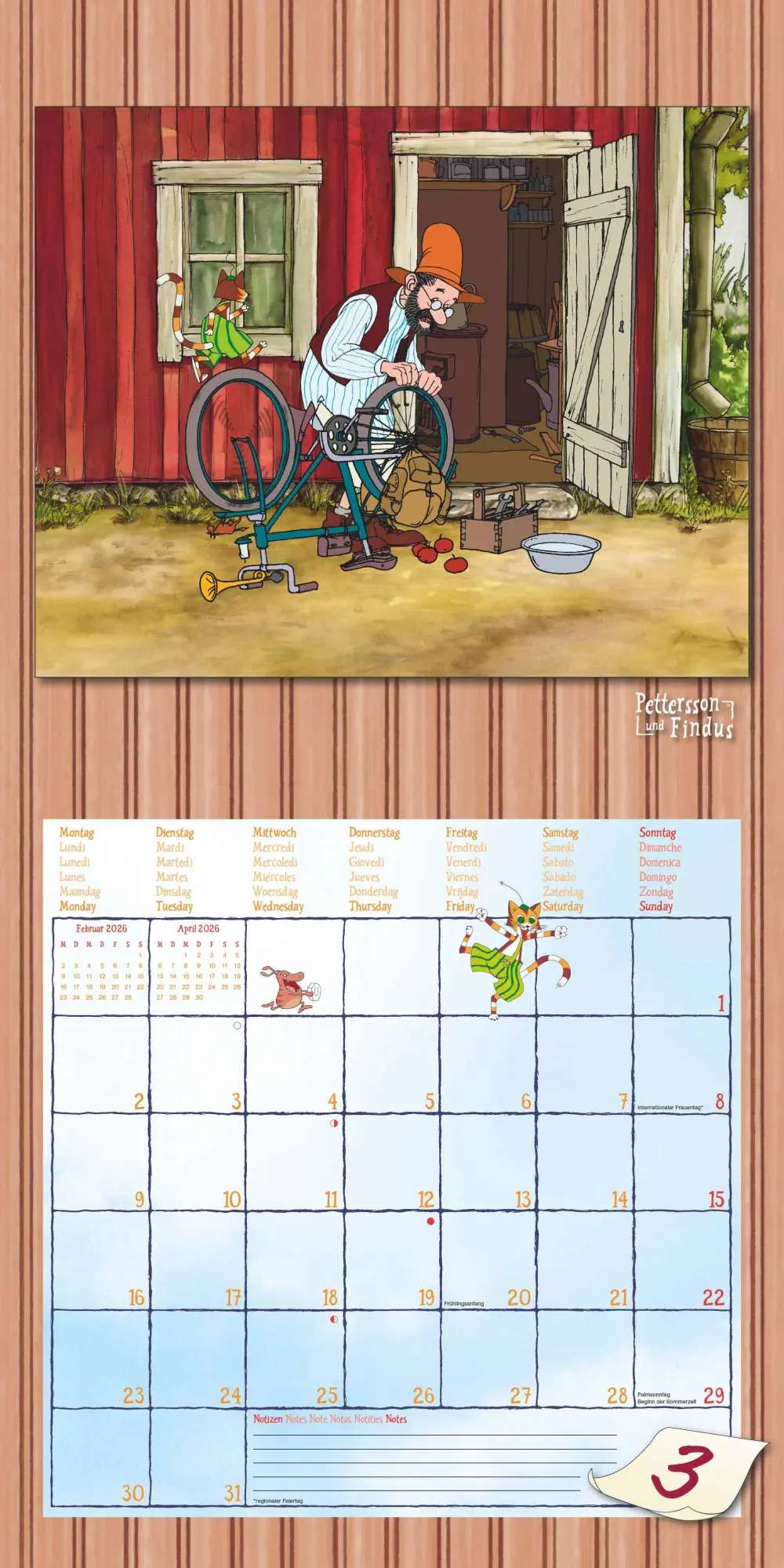 Bild: 4069095008151 | Pettersson &amp; Findus 2026 - Broschürenkalender 30x30 cm (30x60...