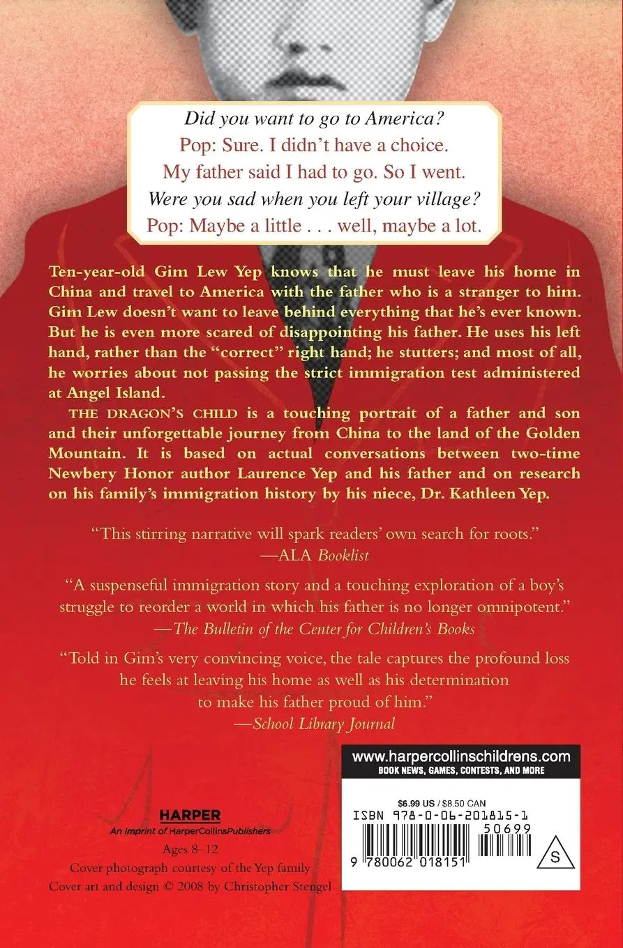 Rückseite: 9780062018151 | The Dragon's Child | A Story of Angel Island | Laurence Yep (u. a.)