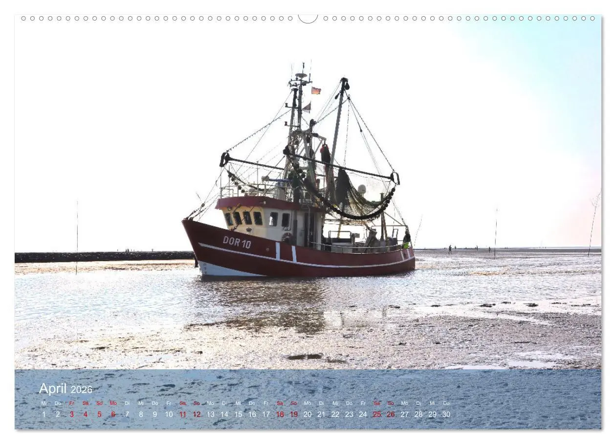 Bild: 9783457518151 | Nordsee-Krabbenkutter (hochwertiger Premium Wandkalender 2026 DIN...