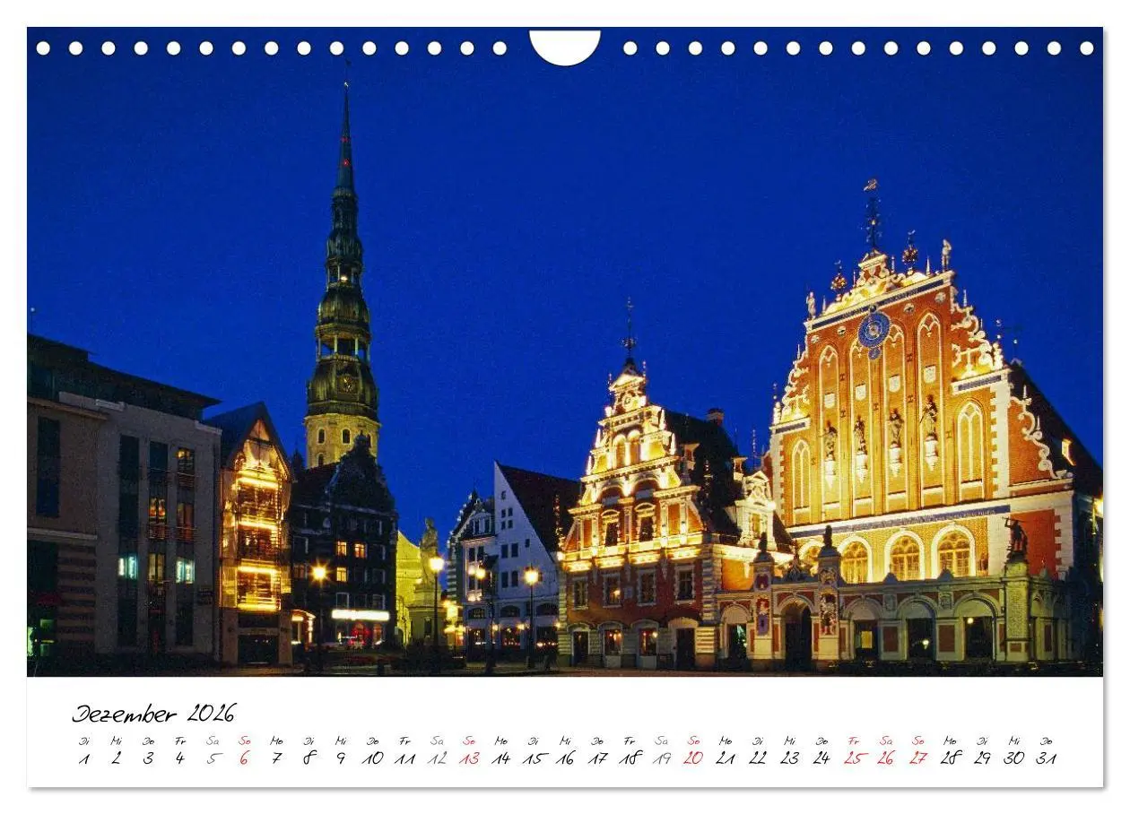 Bild: 9783516088151 | Litauen und Lettland (Wandkalender 2026 DIN A4 quer), CALVENDO...