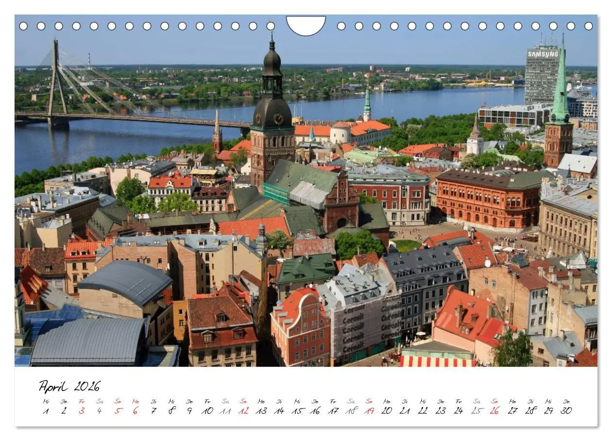 Bild: 9783516088151 | Litauen und Lettland (Wandkalender 2026 DIN A4 quer), CALVENDO...