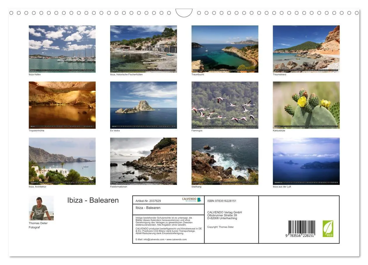 Bild: 9783516228151 | Ibiza - Balearen (Wandkalender 2026 DIN A3 quer), CALVENDO...