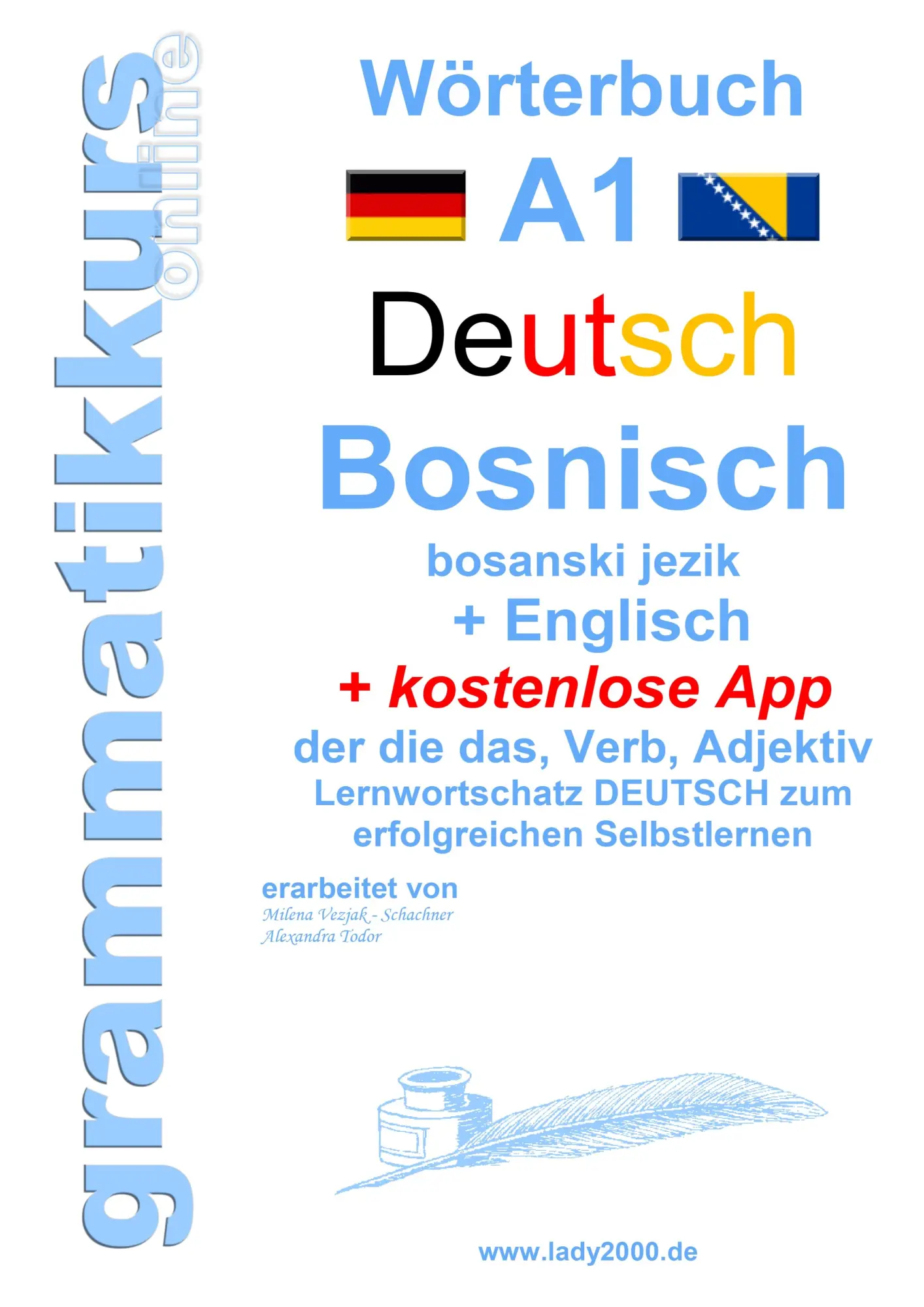 Cover: 9783748128151 | Wörterbuch Deutsch - Bosnisch - Englisch Niveau A1 | Schachner | Buch