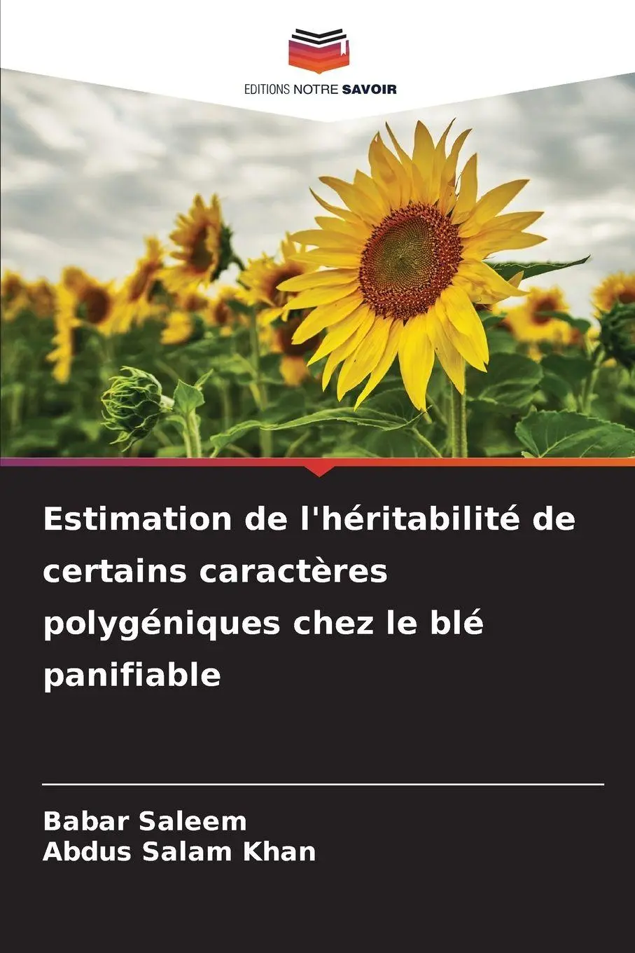 Estimation de l'héritabilité de certains caractères polygéniques chez le blé panifiable