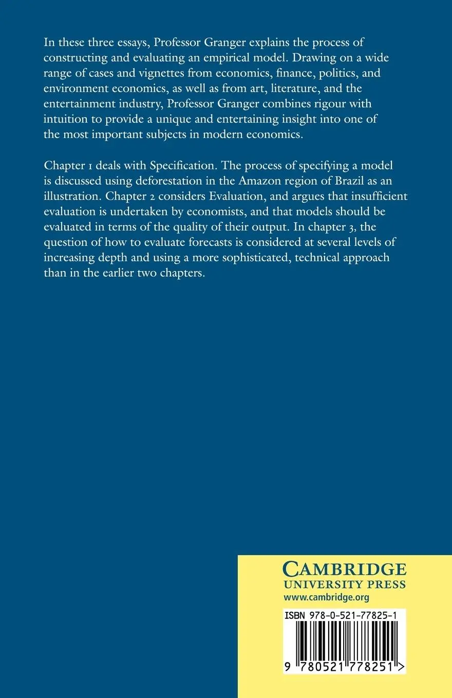 Rückseite: 9780521778251 | Empirical Modeling in Economics | Specification and Evaluation | Buch