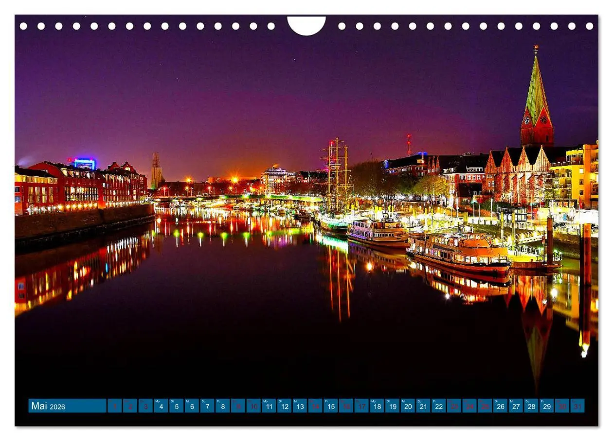 Bild: 9783457818251 | Kalender Hansestadt Bremen a. d. Weser, 2026 (Wandkalender 2026 DIN...