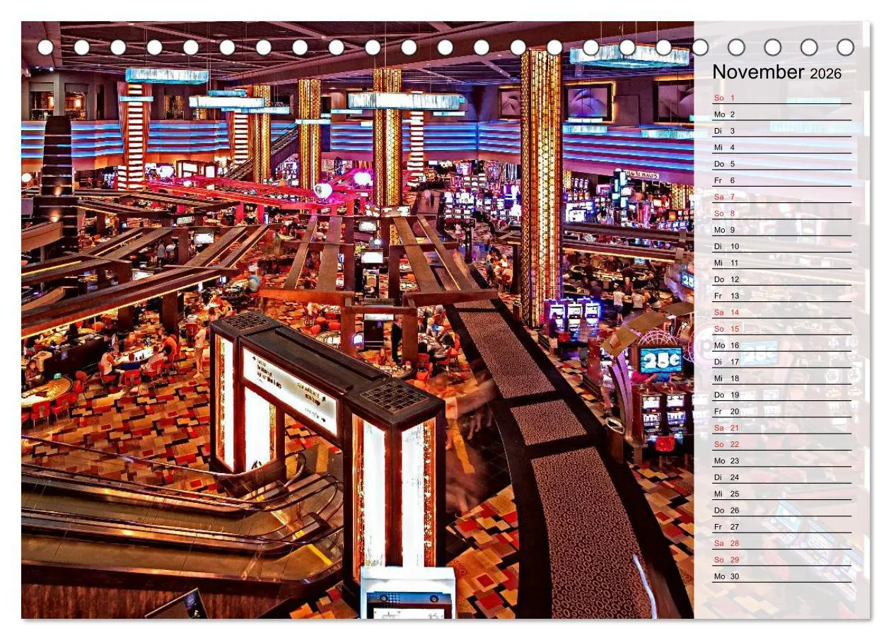 Bild: 9783457988251 | Las Vegas - Die bunte Welt der Casinos (Tischkalender 2026 DIN A5...