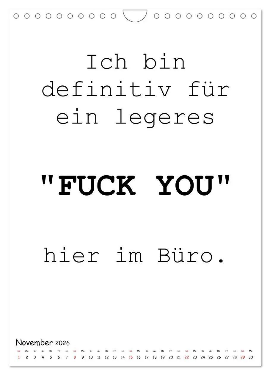 Bild: 9783516388251 | Typo-Kalender für das Büro. Gemeine und lustige Sprüche...