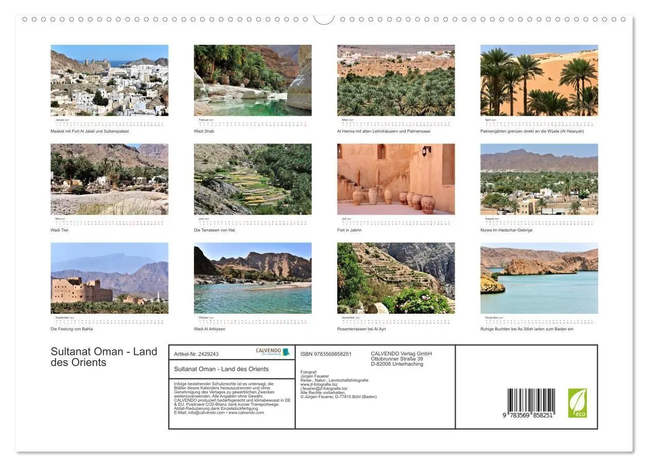 Bild: 9783569858251 | Sultanat Oman - Land des Orients (hochwertiger Premium Wandkalender...