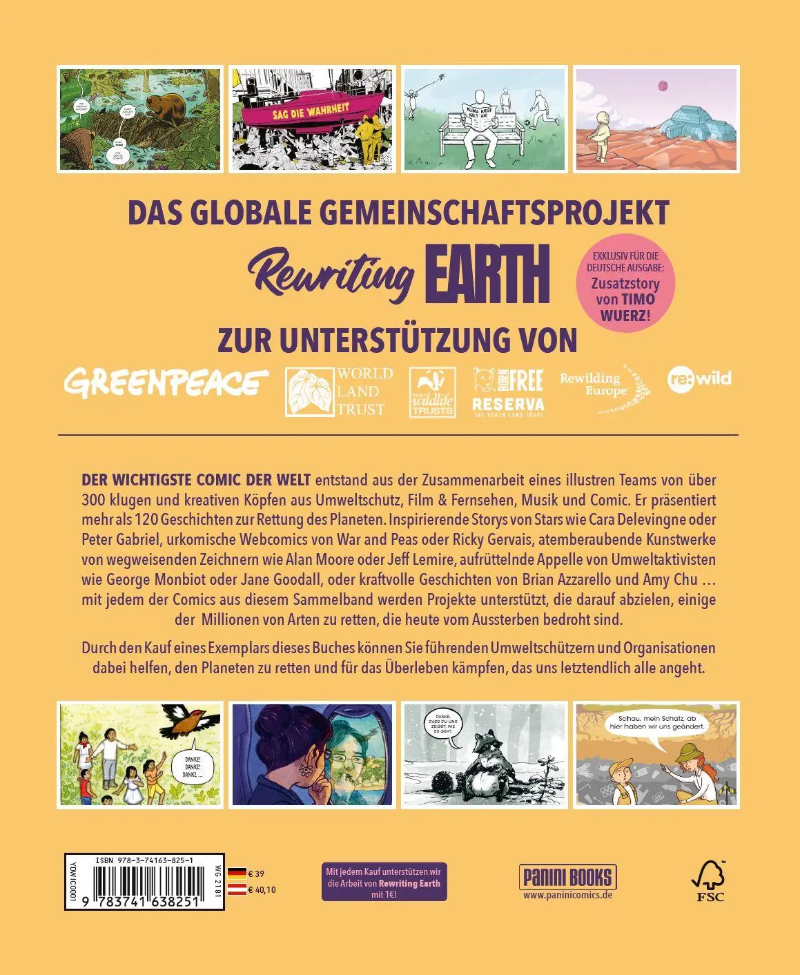 Rückseite: 9783741638251 | Der wichtigste Comic der Welt. Geschichten zur Rettung des Planeten
