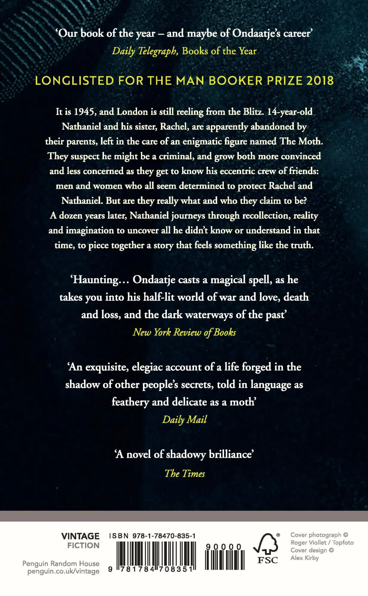 Rückseite: 9781784708351 | Warlight | Michael Ondaatje | Taschenbuch | 294 S. | Englisch | 2019