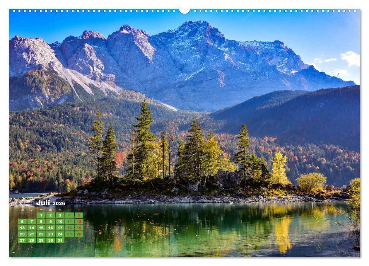 Bild: 9783457288351 | Seen in Bayern (Wandkalender 2026 DIN A2 quer), CALVENDO...