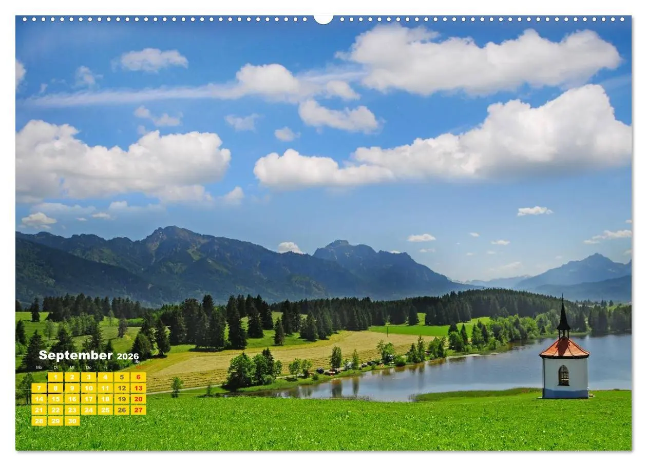Bild: 9783457288351 | Seen in Bayern (Wandkalender 2026 DIN A2 quer), CALVENDO...