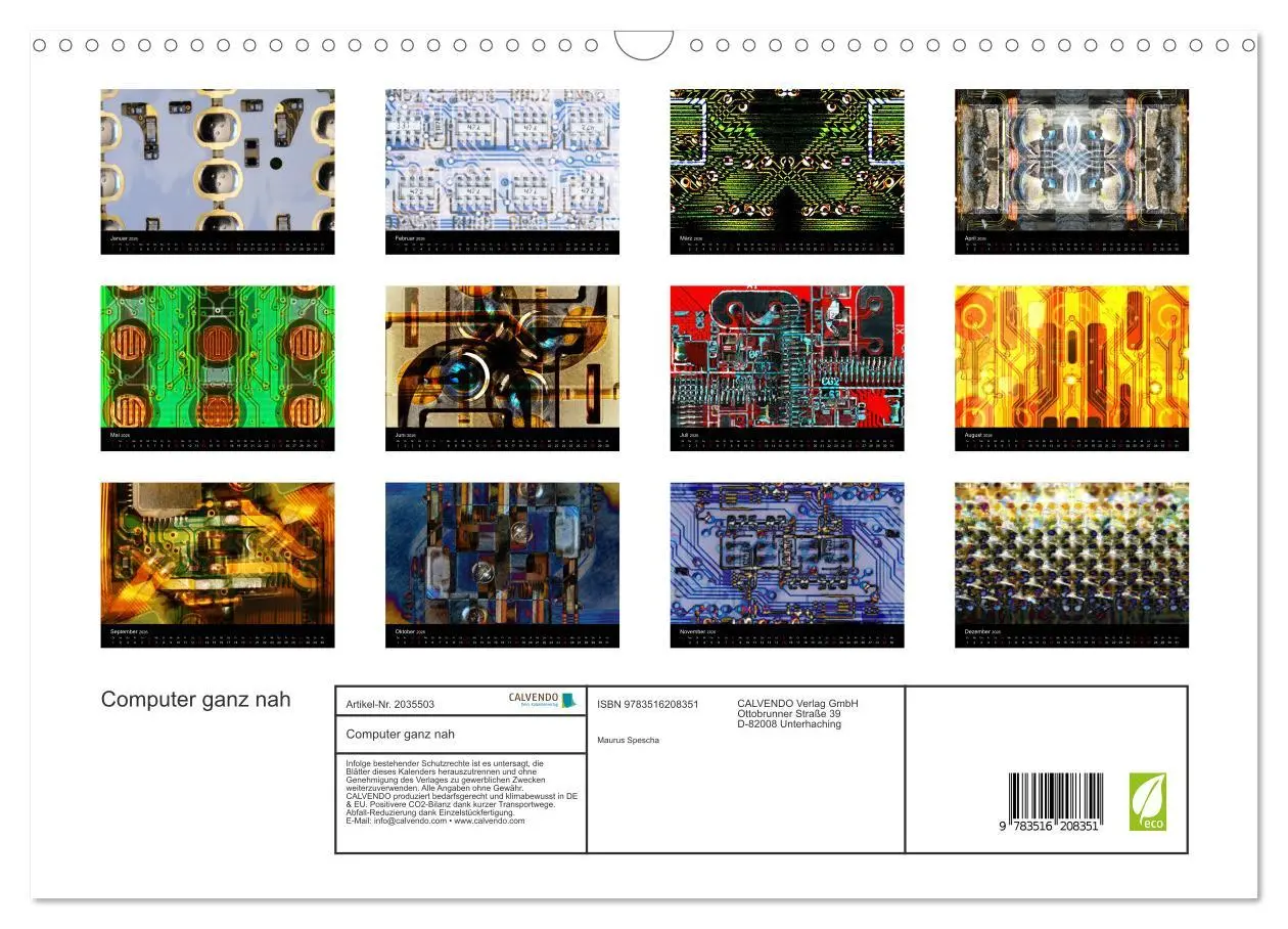Bild: 9783516208351 | Computer ganz nah (Wandkalender 2026 DIN A3 quer), CALVENDO...