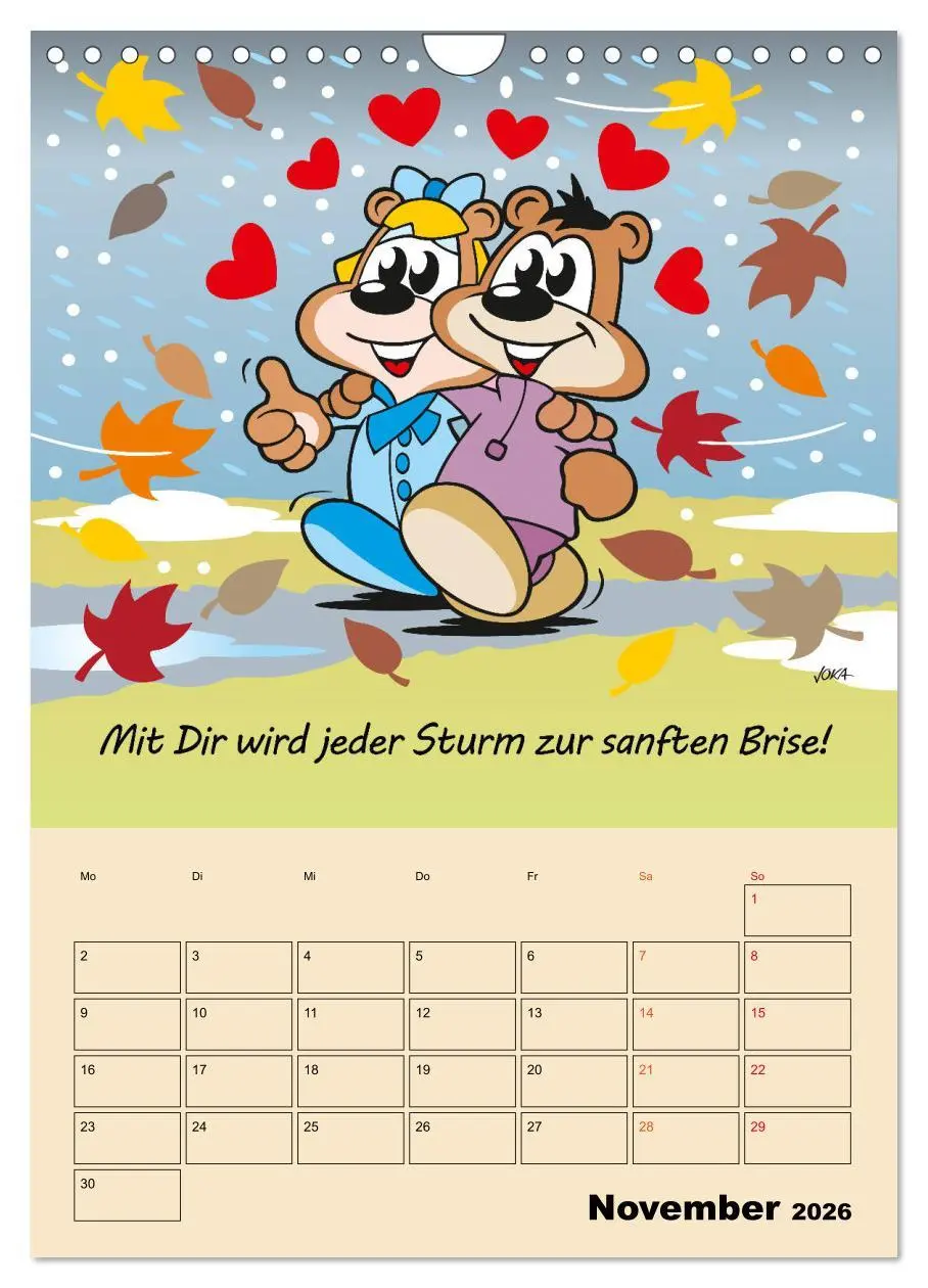 Bild: 9783516378351 | Ein Jahr mit Dir! (Wandkalender 2026 DIN A4 hoch), CALVENDO...