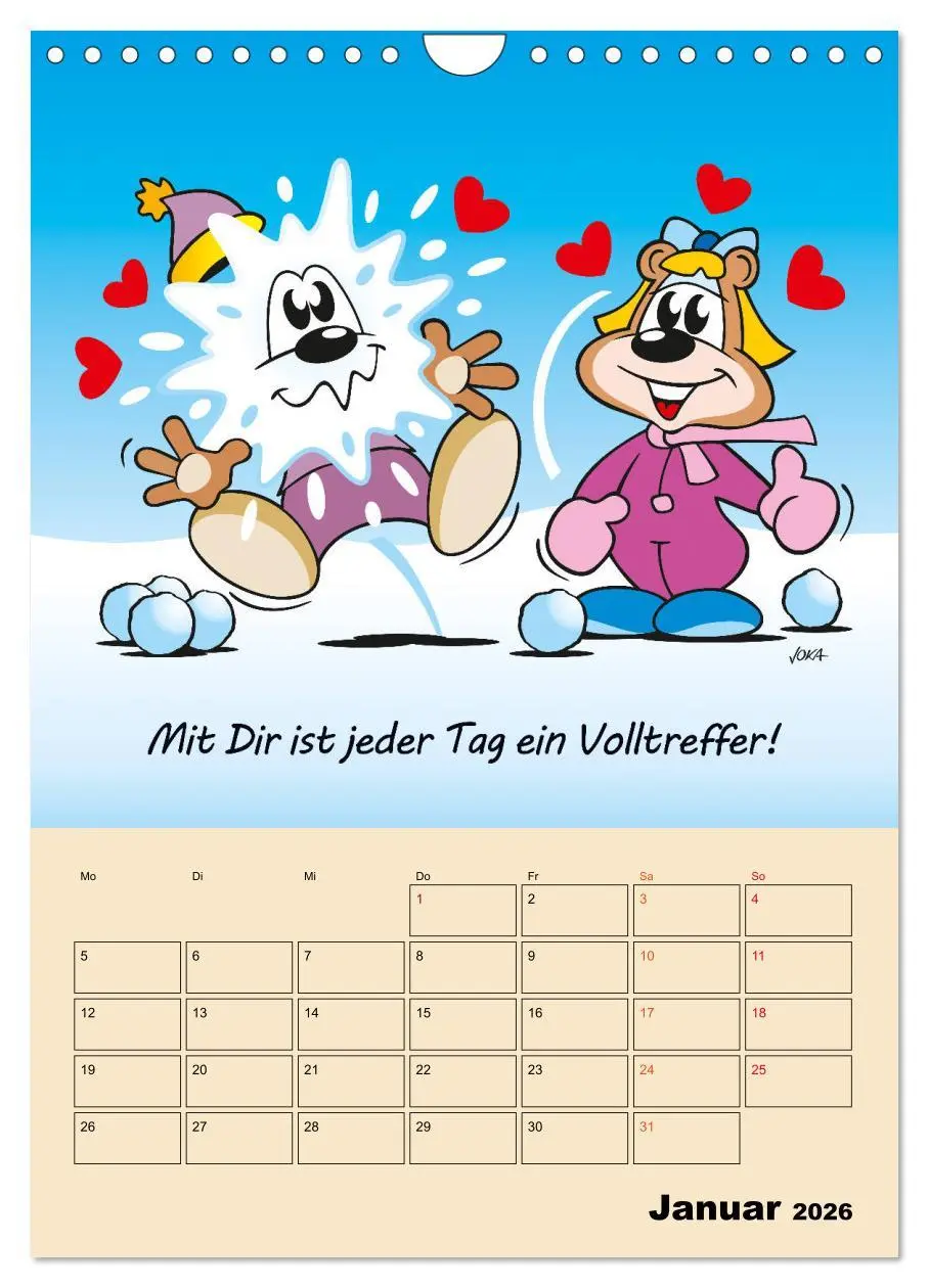 Bild: 9783516378351 | Ein Jahr mit Dir! (Wandkalender 2026 DIN A4 hoch), CALVENDO...